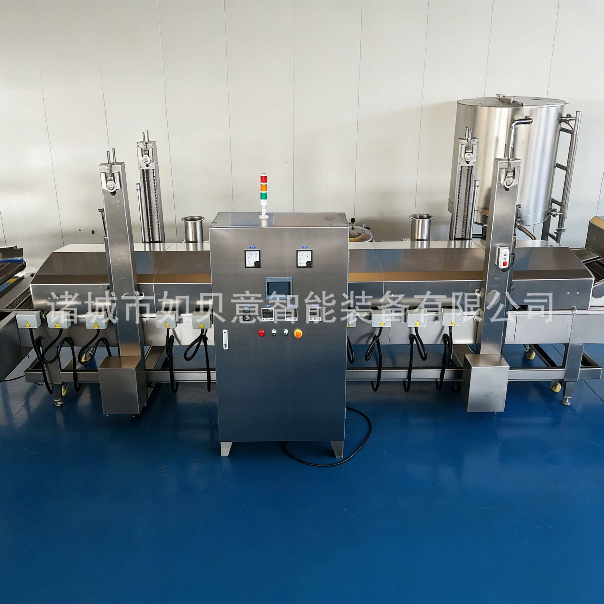 蘑菇裹粉油炸机全自动油炸流水线麦香鸡块成型油炸流水线