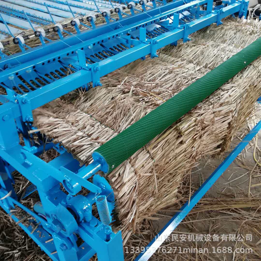 养殖用稻草编制草帘机农用砖坯覆盖草苫子机芦苇板草帘编制机