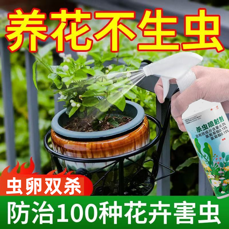 杀虫水乳剂免稀释直喷型花卉杀虫剂花药蚜虫小黑飞红蜘蛛蚧壳虫药