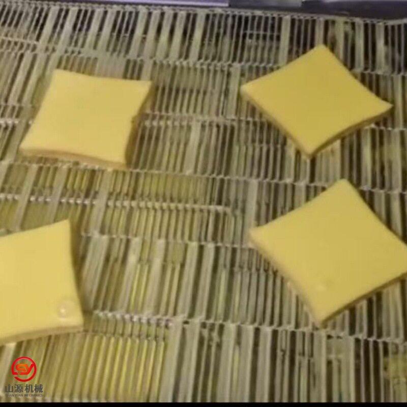 面包片淋黄油生产线 蛋糕淋可可脂设备 烧烤面包片淋浆机器
