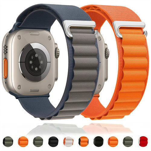 适用iwatch11表带S10苹果Ultra3手表S9高山尼龙Applewatch876腕带