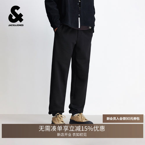 合体版型；抽绳松紧腰头；两侧插袋