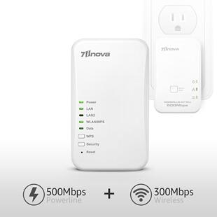 7INOVA·7旗电力猫无线00MWiFi覆盖/500M电线载波PLC套装
