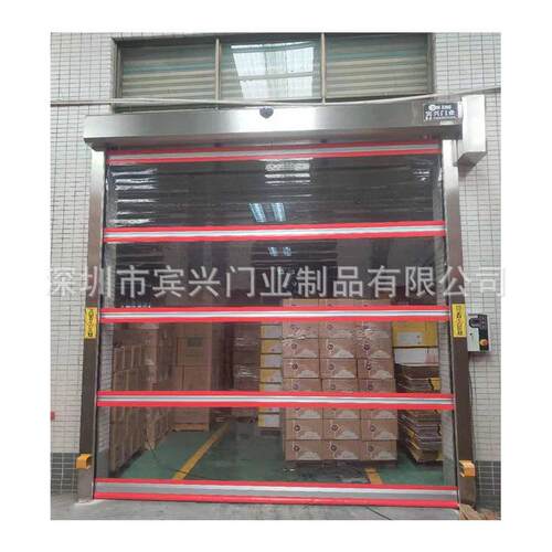 pvc快速门工厂净化车间门卷帘门升降工业自动门东莞安装感应门