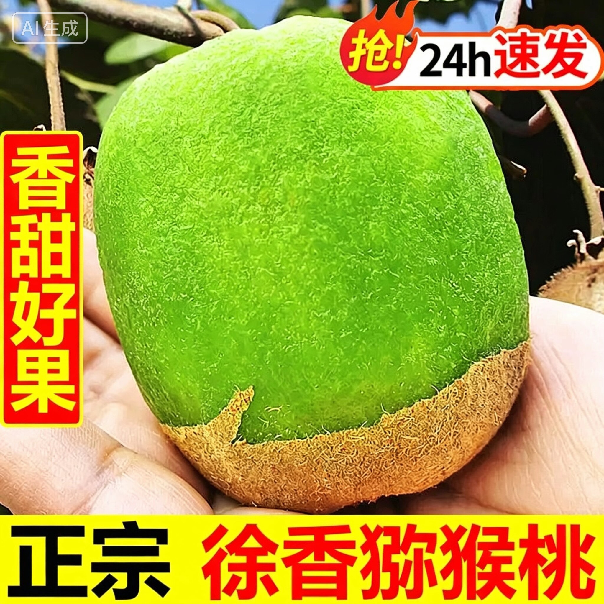 正宗徐香猕猴桃陕西眉县新鲜水果当季绿心弥猴桃奇异果5斤 包邮批