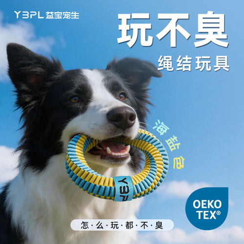 益宝宠生抗菌防臭狗刷牙辅助玩具