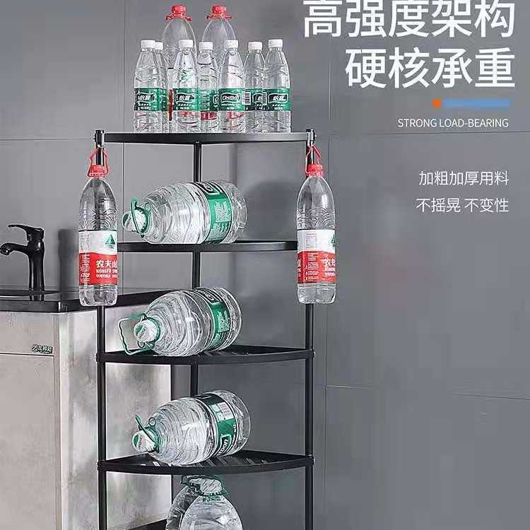 卫生间置物架落地式家用不锈钢厨房角架厕所三角架浴室脸盆收纳架