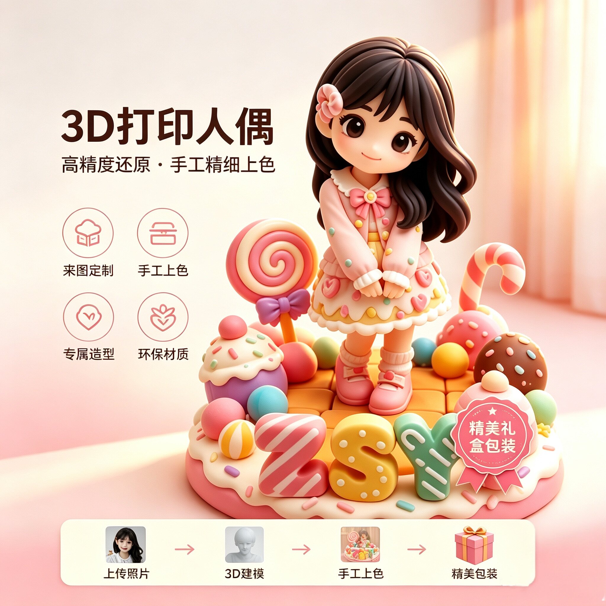 盲盒手办定制Q版人偶追星纪念品图片