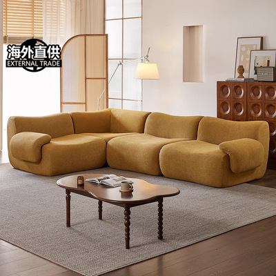 布艺海外可压缩沙发纯海绵客厅绒布外贸卷包真空compression sofa