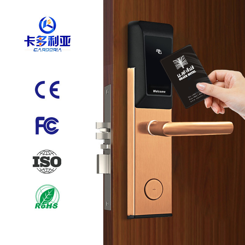 定制智能酒店门锁磁卡感应锁电子公寓锁ic卡锁民宿出租房宾馆刷卡