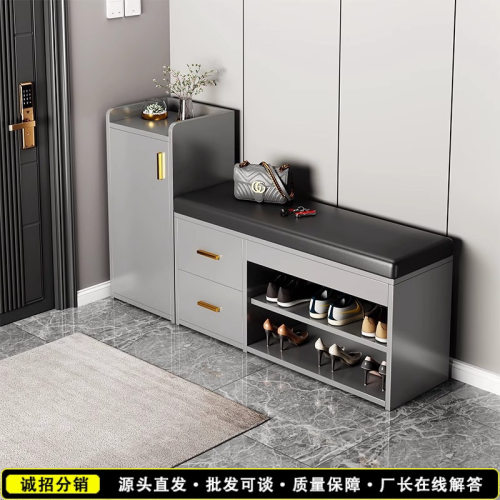 鞋柜门口一体柜轻奢家用入户玄关柜简易客厅柜鞋柜收纳柜一体靠墙