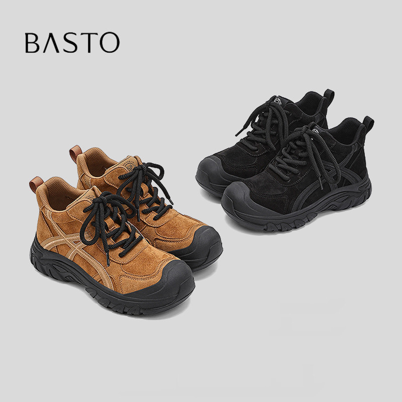 BASTO/百思图复古户外高帮登山鞋图片