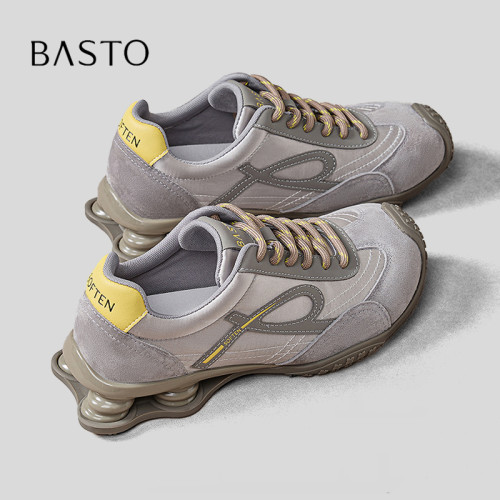 BASTO/百思图舒适增高阿甘德训鞋