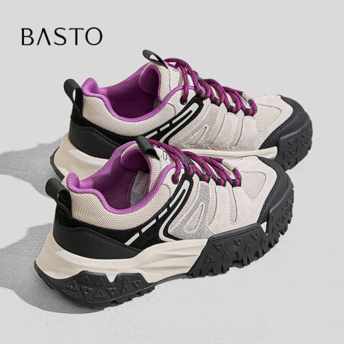 BASTO/百思图网面透气户外休闲鞋