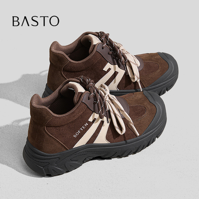 BASTO/百思图复古双鞋带徒步鞋