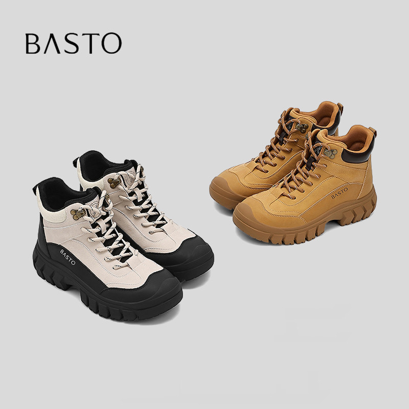 BASTO/百思图高帮户外徒步短靴图片