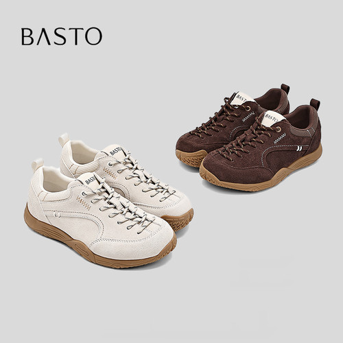 BASTO/百思图老钱风复古休闲鞋