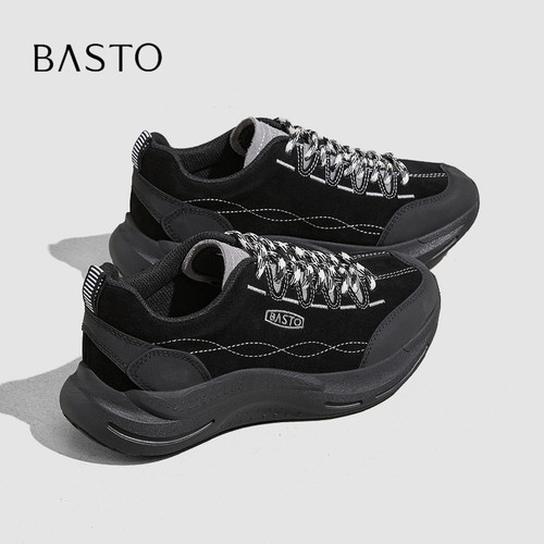 BASTO/百思图户外徒步休闲阿甘鞋