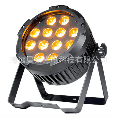 厂家供应12pcs rgbw led flat par light12颗四合一防水帕灯