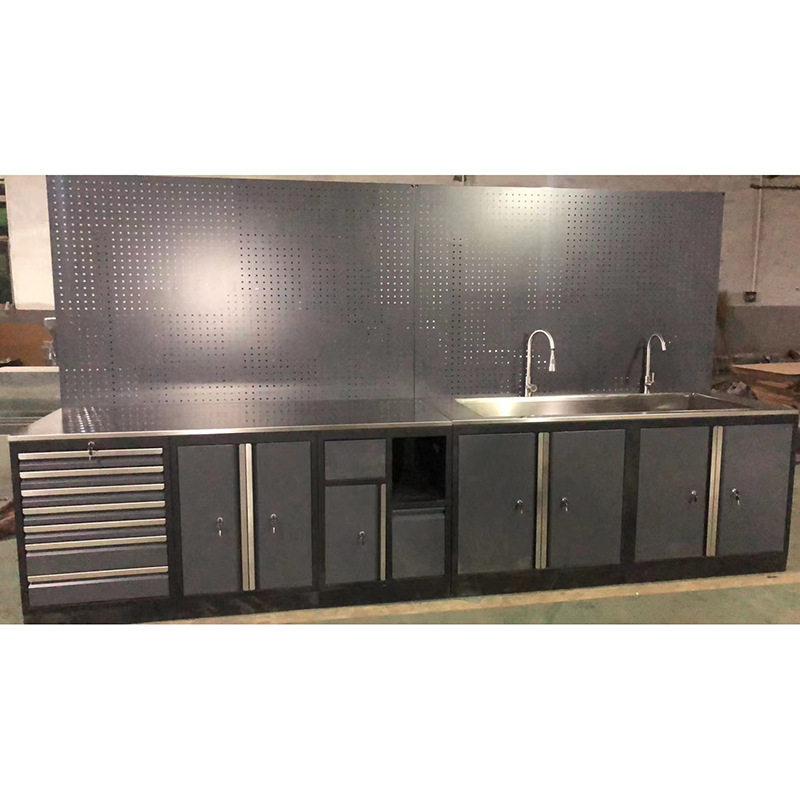 多功能组合工具柜工作站加厚板材水管挂板汽修店指定汽修专用图片
