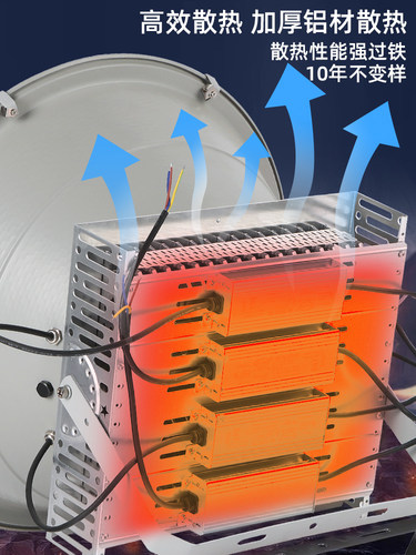 ?工程led塔吊灯1000w建筑工地户外防水探照工作照明投光灯超
