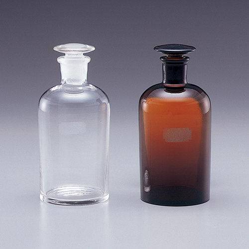 磨口玻璃瓶茶色窄口ASONE1-43942