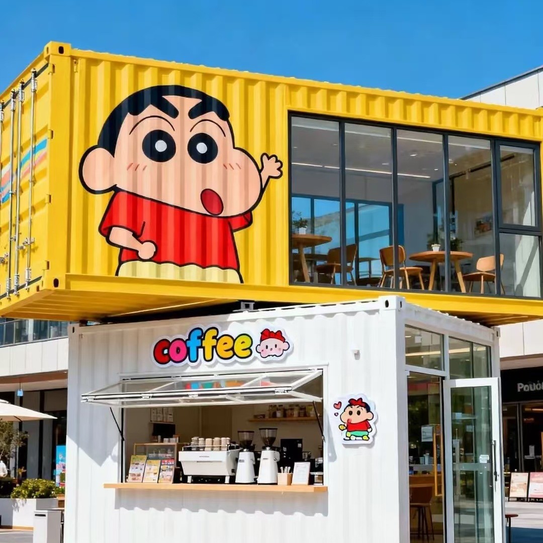 创意集装箱商铺景区商业街 移动网红KTV酒店咖啡便利店移动集装箱图片