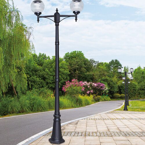 太阳能市政工程圆球灯太阳庭院灯别墅2米路灯led草坪灯户外室外