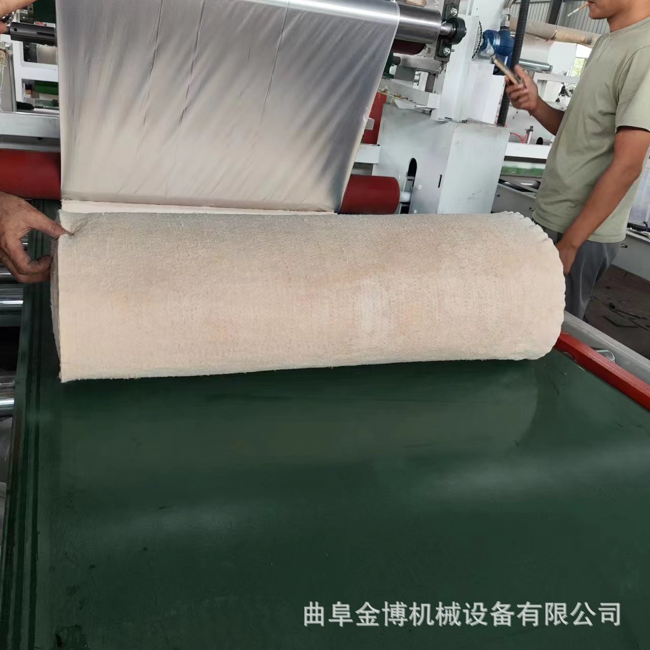 聚酯纤维吸音板毛毡贴面机不锈钢木工饰面板材覆膜机全自动覆膜机