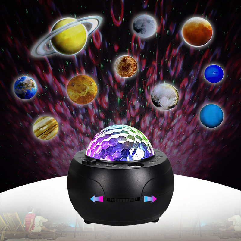 新款室内月亮迷你北极光星空投影灯投影仪拍拍月球声控氛围小夜灯图片