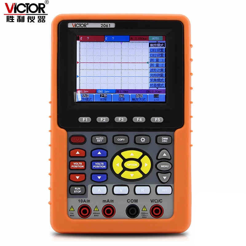 仪器VC2060/VC2601单通道数字彩色示波器手持便携示波万用表图片