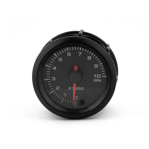 汽车改装转速表12V52mm0~10000RPM高速步进电机七彩指针式转速表