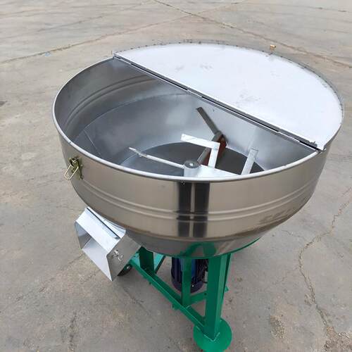 饲料搅拌机养殖场拌料机干湿两用不锈钢立式小型塑料颗粒