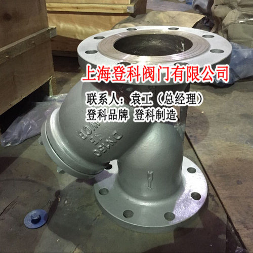 DN200铸钢Y型过滤器厂家 GL41H-16C型法兰过滤器 排污过滤器