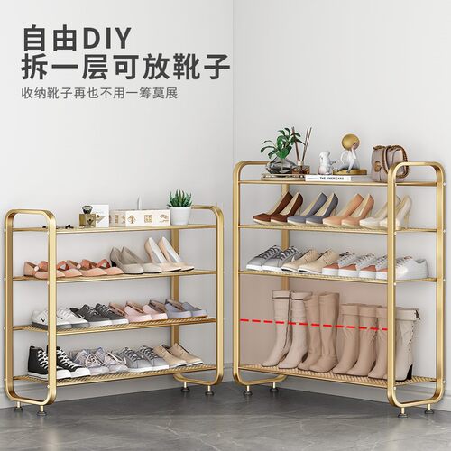入户简易鞋架2021爆款门口简约现代铁艺多层家用轻奢玄关收纳鞋柜