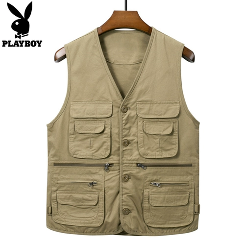 Playboy, летний жилет, для среднего возраста, свободный крой