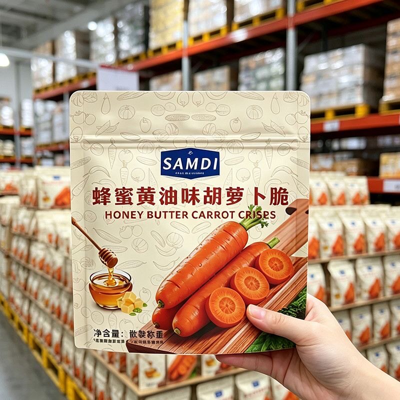 巨巨巨好吃】胡萝卜脆非油炸孕妇儿童办公室零食果蔬脱水蔬菜脆片