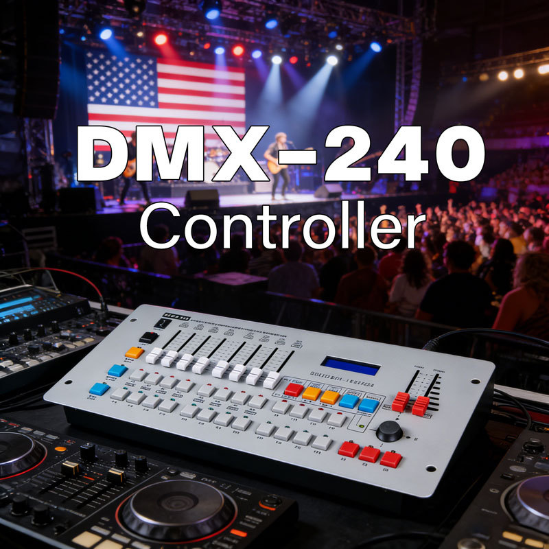 明捷DMX512控台240控台摇头光束灯帕灯控制器调光器灯光控制台