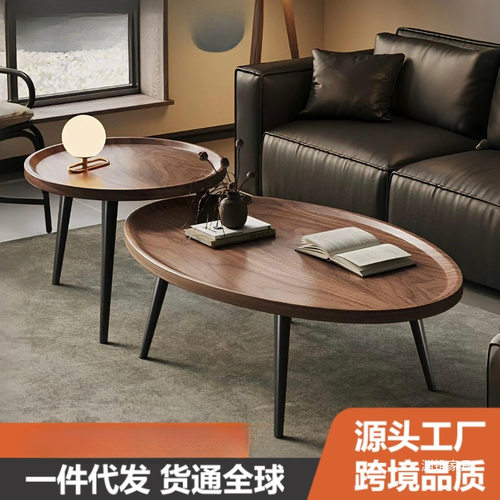 跨境批发北欧小圆形迷你茶几家用小户型床头矮桌简约阳台咖啡桌