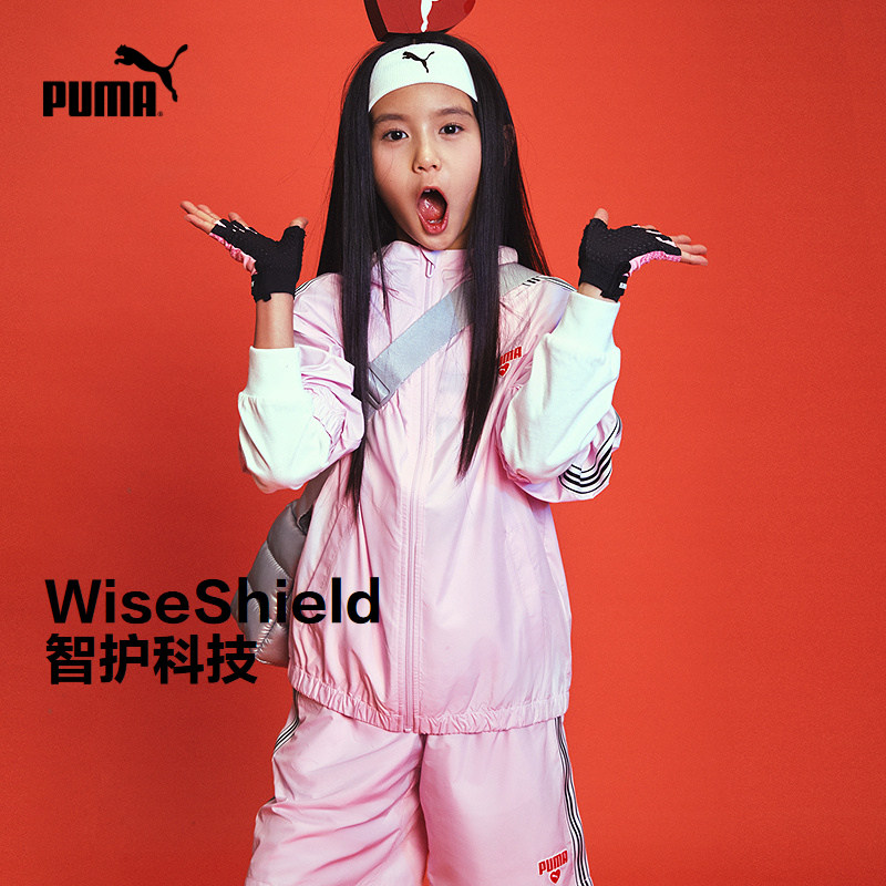 PUMA彪马儿童夏季薄款防晒衣连帽图片