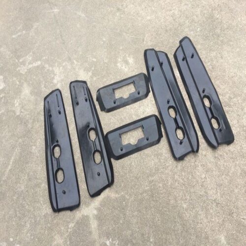 适用于10-22款霸道FJ150行李架胶垫车顶行李架皮垫黑色皮子配件