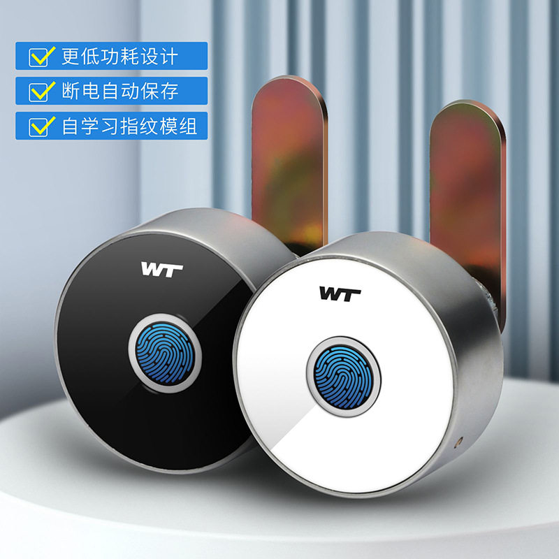 抽屉指纹锁电子智能文件柜子双开柜门锁置物柜鞋柜衣柜密码信箱锁图片