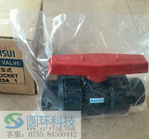 日本SEKISUI积水 CLEAN-PVC活接球阀JIS日标CL-PVC阀门开关纯水管