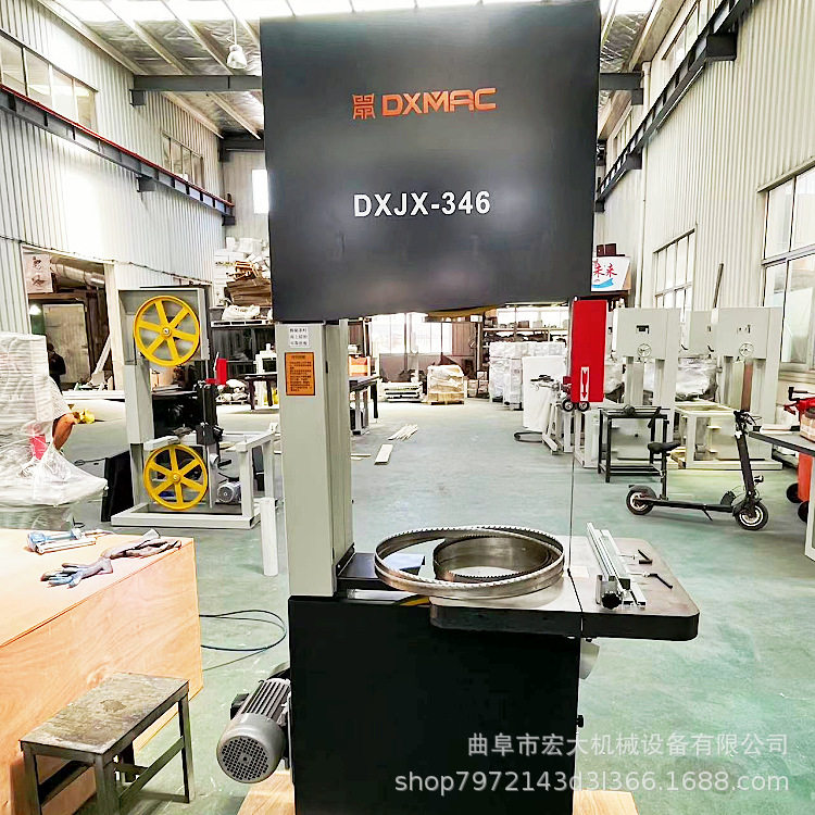 泡沫板蜂窝纸箱立式切割锯 PE聚氨酯材料滑轨推台木工带锯机图片