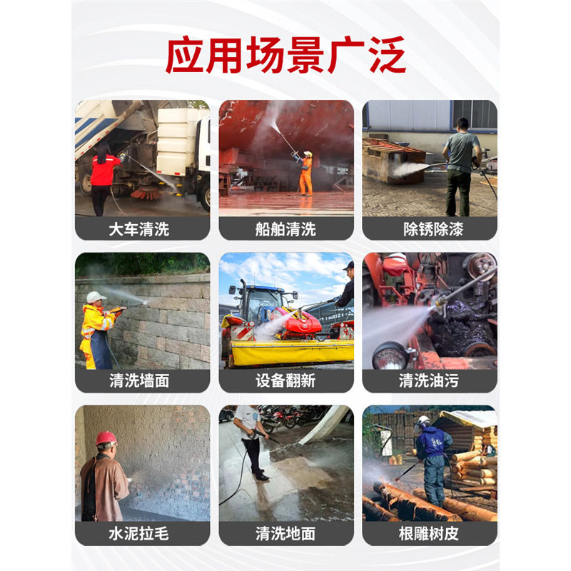 超高压清洗机500公斤800公斤工业级除锈水枪船用工业高压清洗机