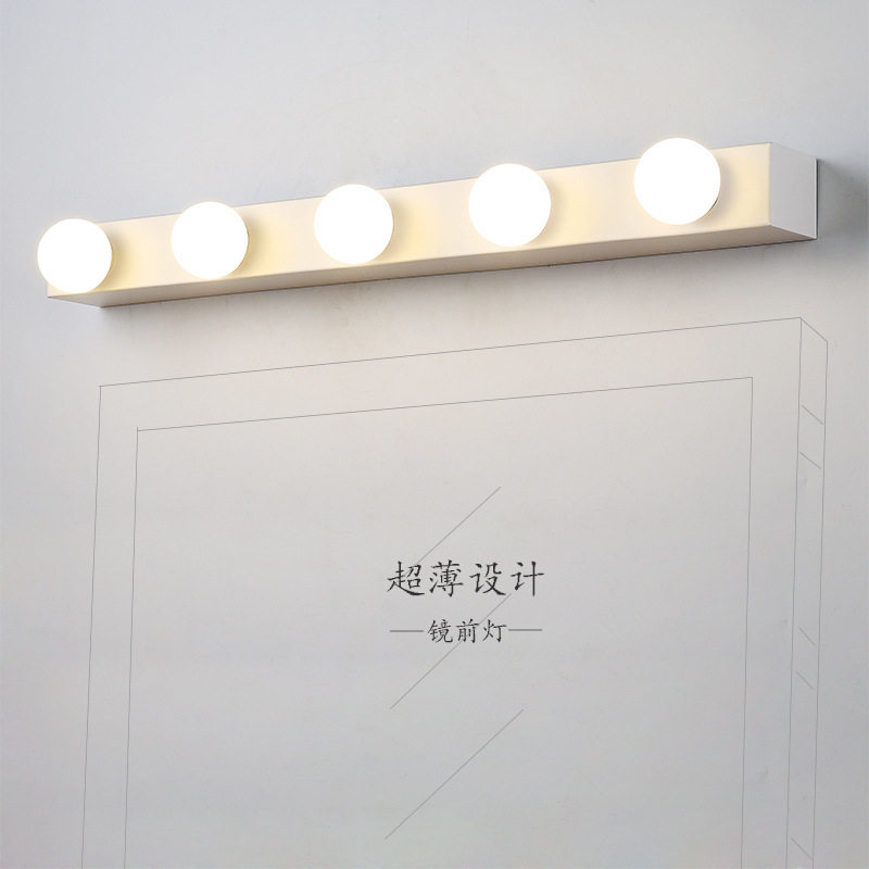 镜前灯卫生间led免打孔镜柜化妆灯浴室柜梳妆台灯镜子补光灯镜前图片