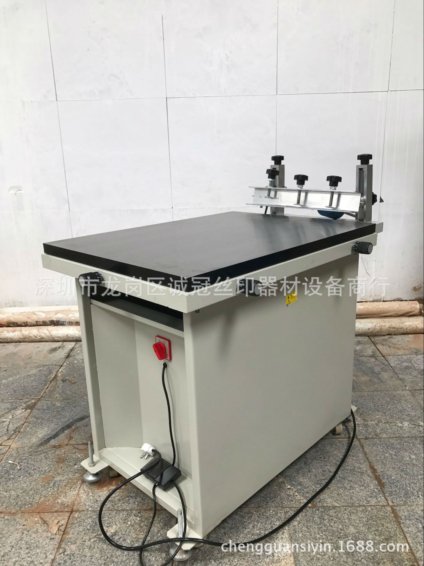 带刻度真空吸气丝印台精密手印台精密丝印台 吸气网印（带脚踏）图片