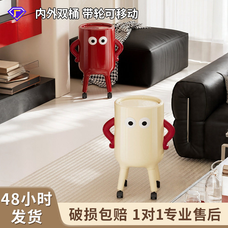 安甄雅简约高级大号带盖免弯腰含