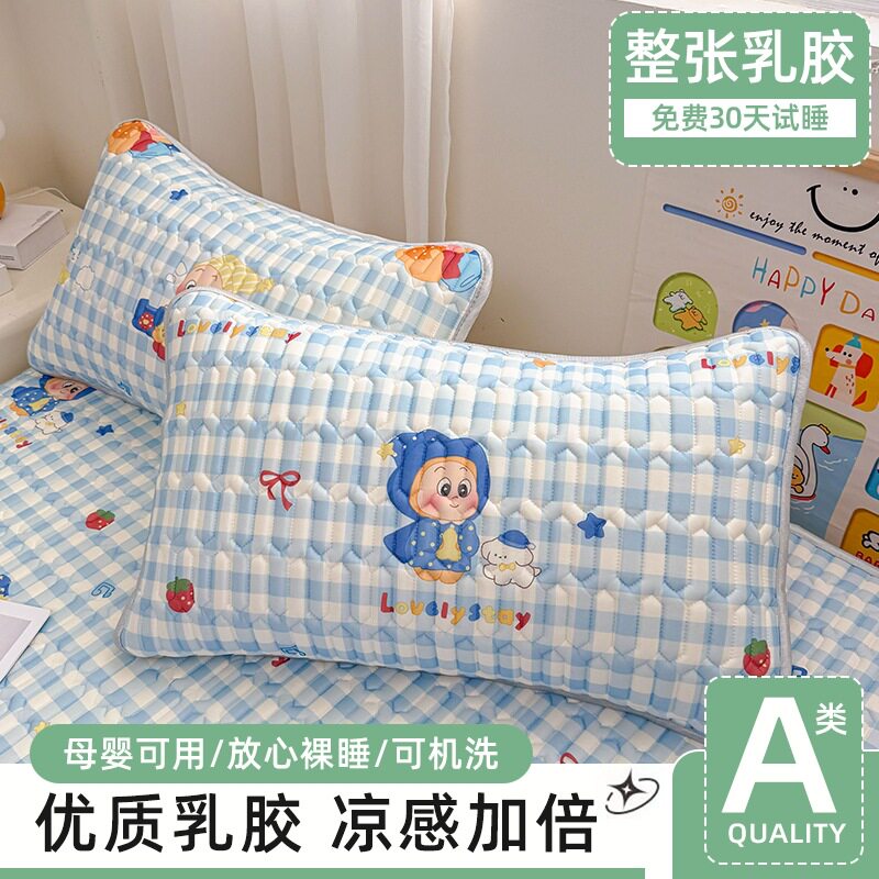 冰丝乳胶枕套夏季凉感耐脏单只可图片