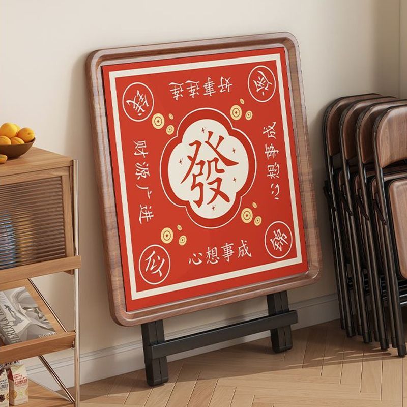 可折叠家用手动麻将桌多功能棋牌正方形餐桌简易户外宿舍桌子两用图片